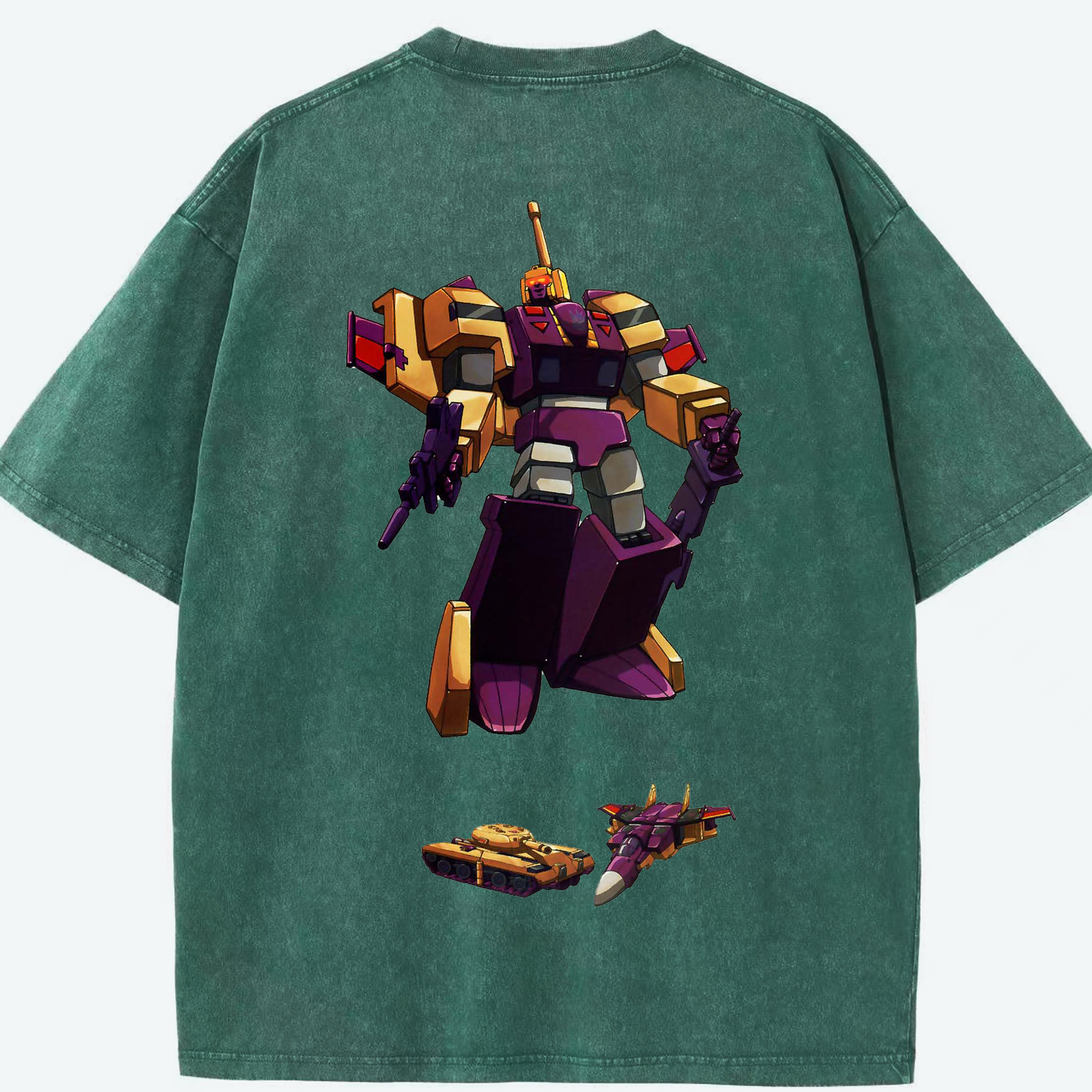 （画像用）  綿100% ヴィンテージ風 半袖Tシャツ（背面プリント）
